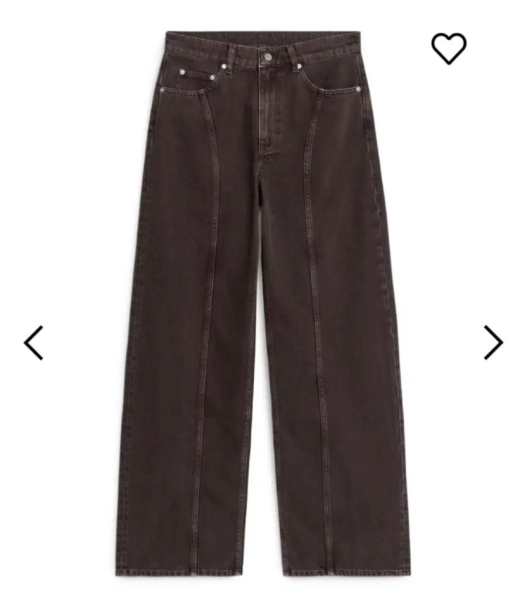 ARKET アーケット 茶色 デニム パンツ