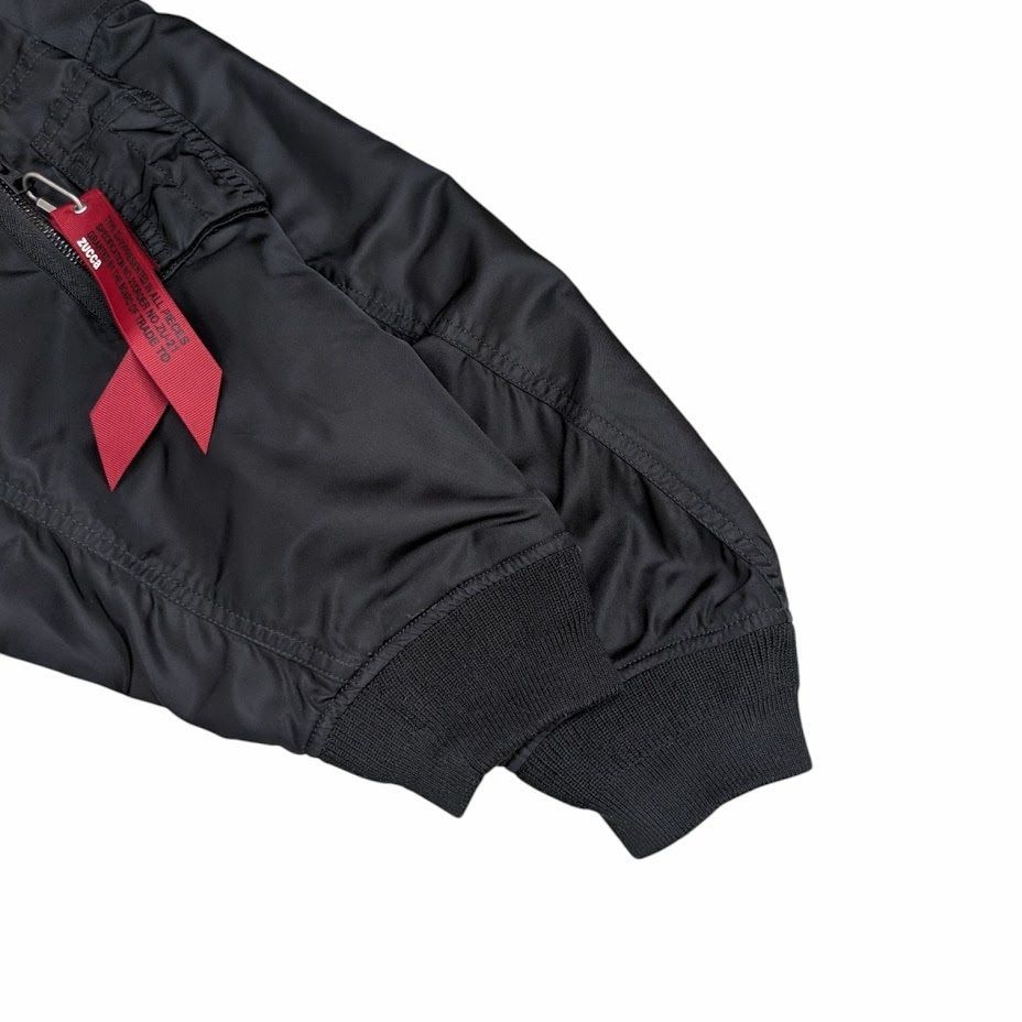 ALPHA INDUSTRIES ZUCCa アルファ ズッカ MA-1TA0444-9001 ロング丈 リバーシブル フライトジャケット コート ブラック サイズ M USTAUSTRALIA_COM_AU