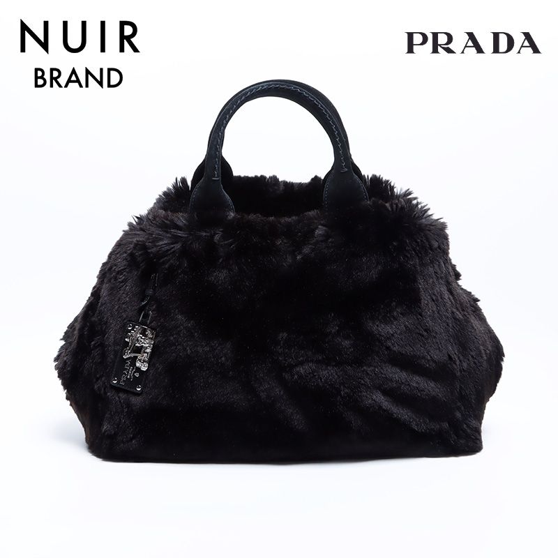 PRADA プラダ トートバッグ カナパ ファー - メルカリ