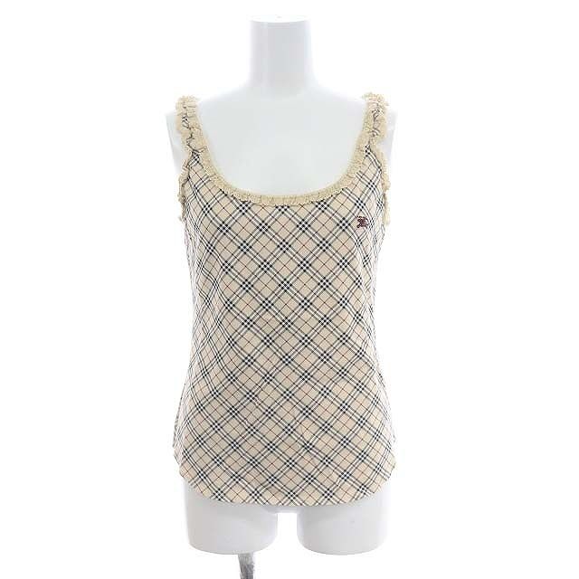 バーバリーブルーレーベル BURBERRY BLUE LABEL チェック柄 レース 