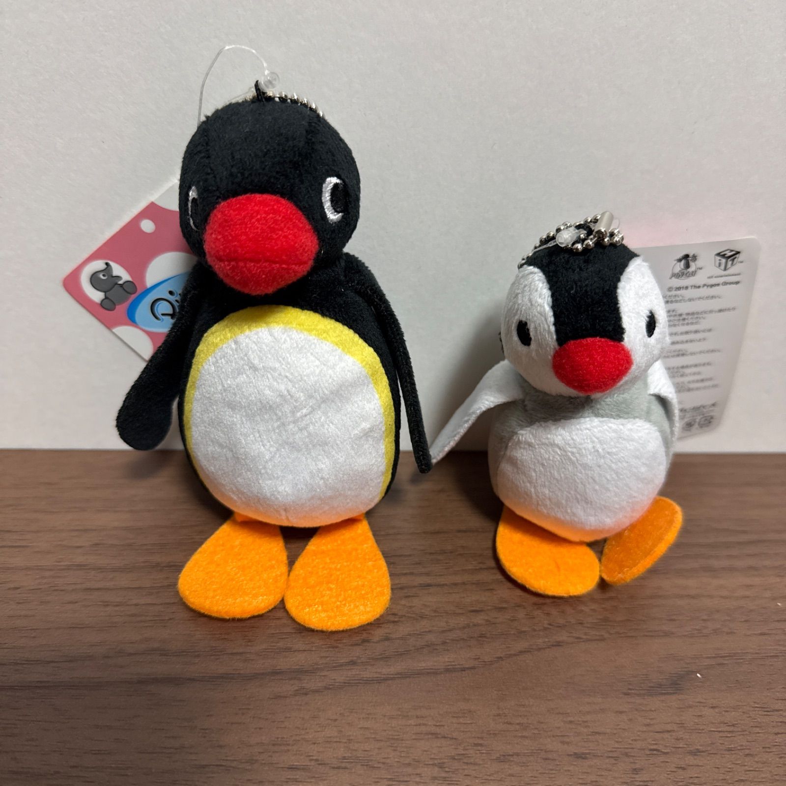 かわいい ping ピングー ペア 二種セット ボールチェーン付き