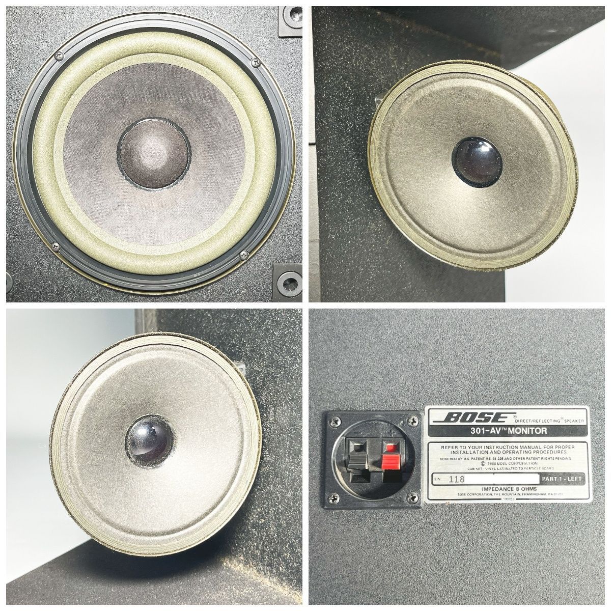 BOSE ボーズ 301-AV 301AV 2wayスピーカー 2台セット - メルカリ