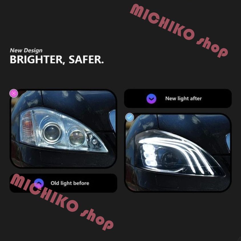 ベンツ w221ヘッドライトプロジェクターレンズ 2006-2013 Sクラスヘッドランプ S350S400 S450 S500 LED