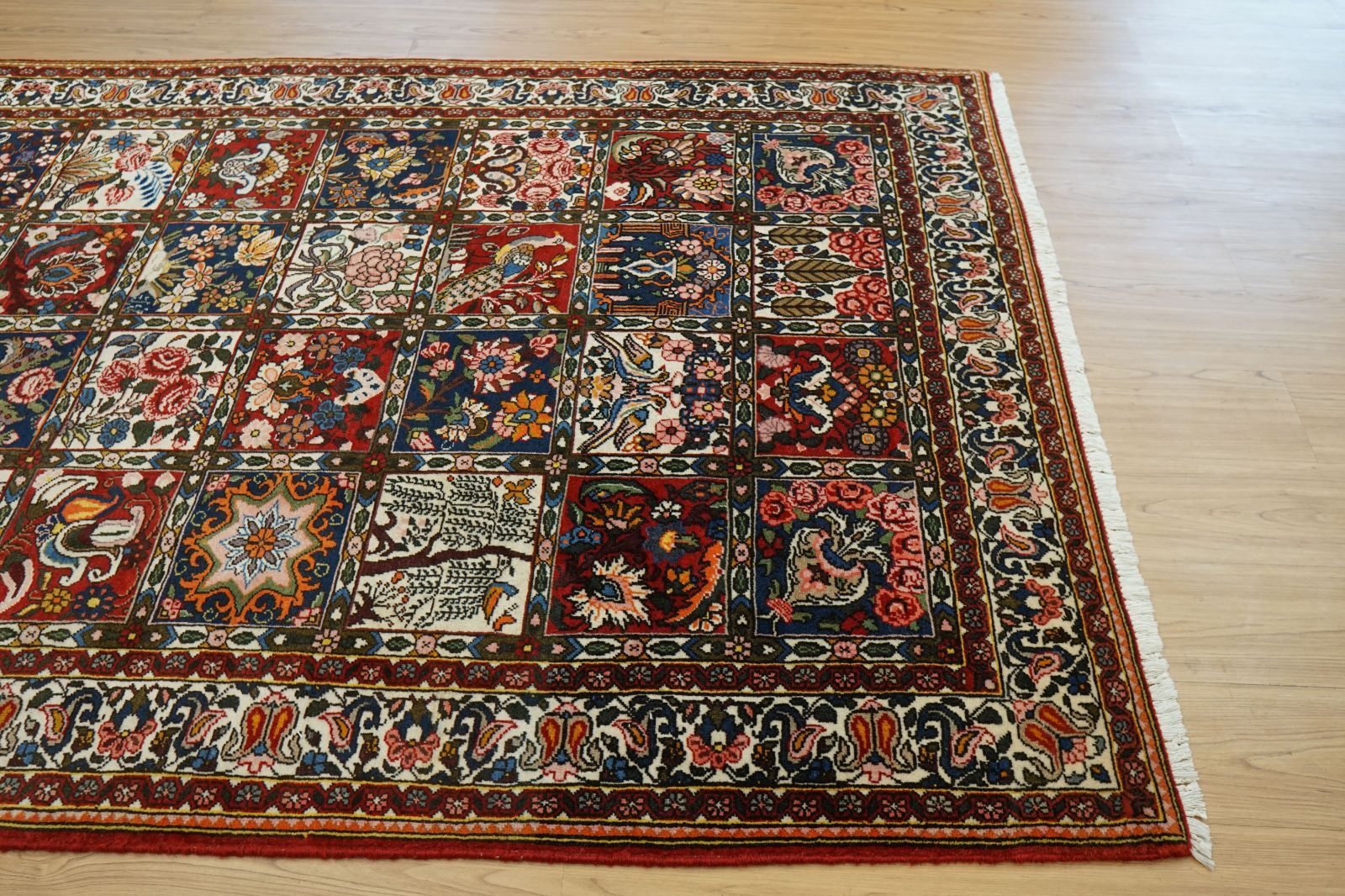 ⭕️手織りペルシャ絨毯⭕️ 約321x210cm⭕️バクティアリ産⭕️ウール100% ペルシャ絨毯 バクティアリ産 手織りラグ 202×136cm ガーデン