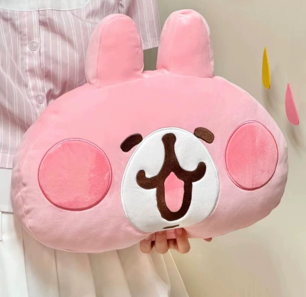 Kanahei x MINISO カナヘイ メイソウコラボ “粉红兔兔” ピンクウサギ ぬいぐるみ抱き枕 中国限定 海外限定 22cm pink 1点  - メルカリ