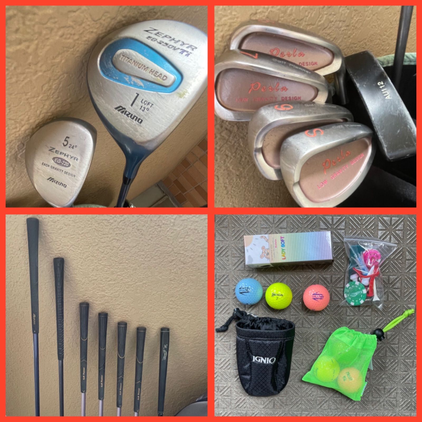 ゴルフクラブ ミズノクラブセット(SW, パター) Mizunoアイアンセット