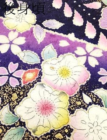 平和屋本店■極上　越後十日町の一流染匠 桐屋・翠山工房 正峰 振袖 辻が花 暈し染 銀通し地 京都きもの友禅扱い 深紫色　逸品　CYAA2318s5 平和屋本店□極上 越後十日町の一流染匠 桐屋・翠山工房 正峰 振袖