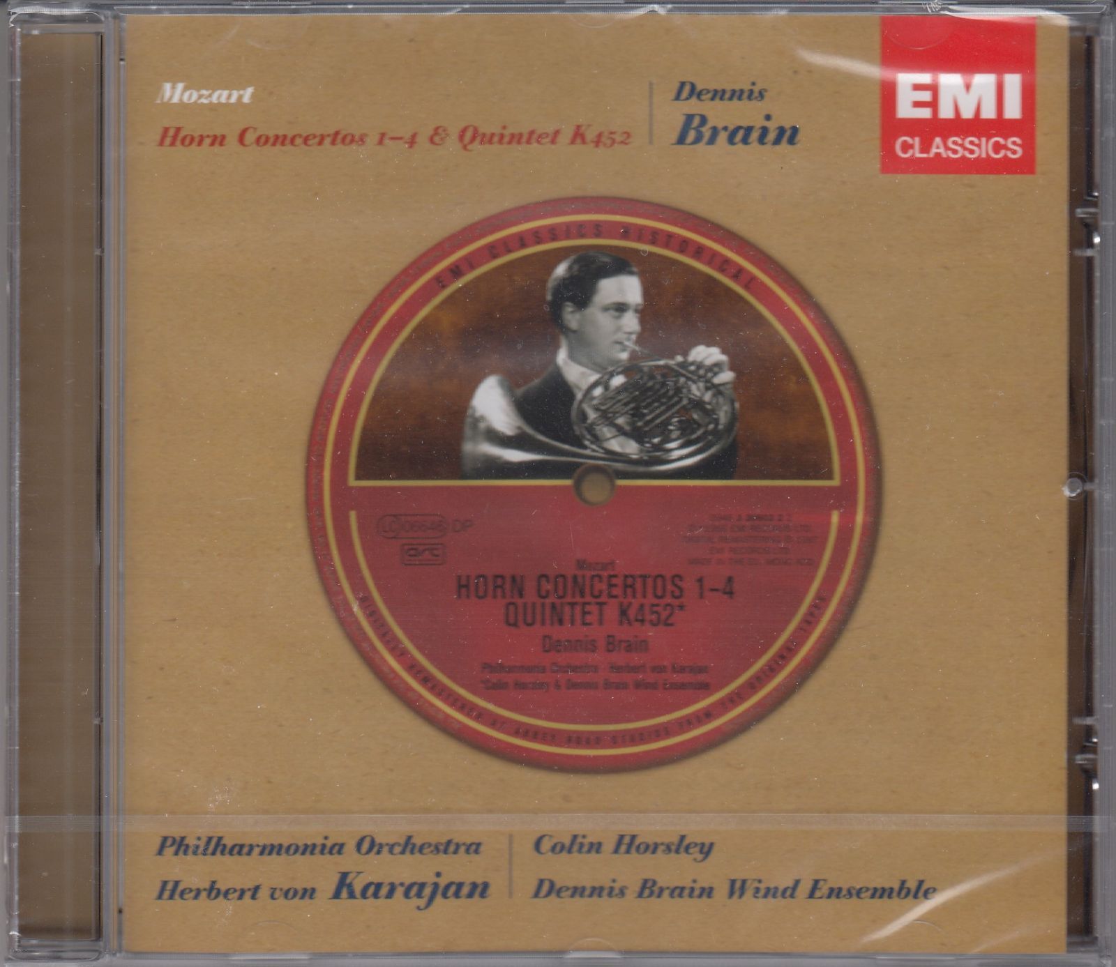 CD/Emi]モーツァルト:ホルン協奏曲第1-4番他/デニス・ブレイン(hr)&ヘルベルト・フォン・カラヤン&フィルハーモニア管弦楽団 1953.11他  - メルカリ