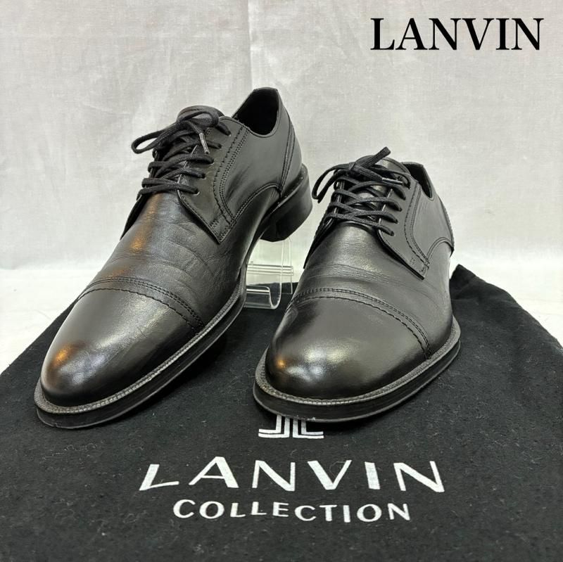 LANVIN ランバン ストレートチップレザーシューズ 黒 ランバンコレクション LANVIN COLLECTION フォーマル