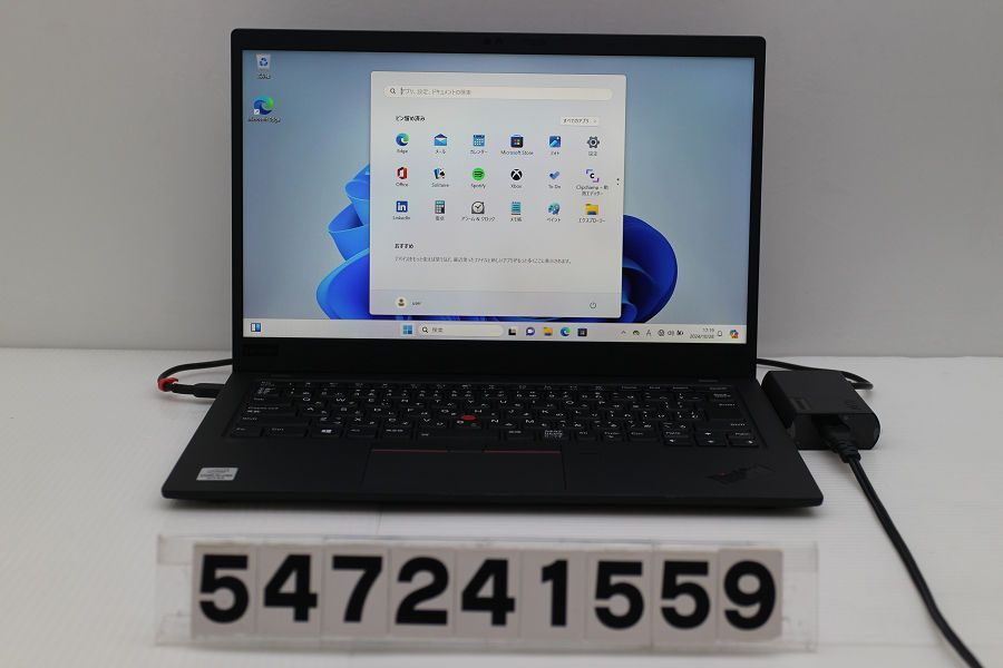 Lenovo ThinkPad X1 Carbon 8th Gen Core i5 10310U 1.7GHz/16GB/256GB(SSD)/14W/FHD(1920x1080) タッチパネル/Win11 【547241559】