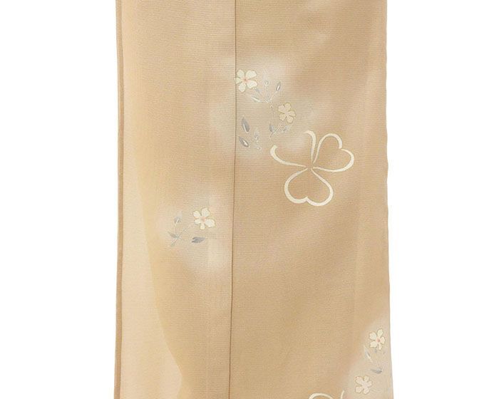 夏物 絽訪問着 未使用 正絹 花 五泉駒絽 身丈168cm 裄丈68.5cm