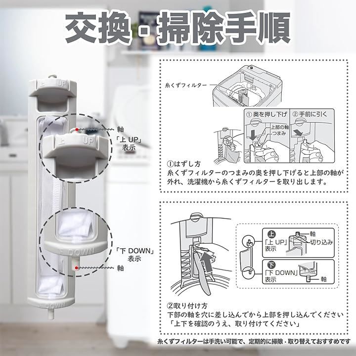 HAOTUNR 互換品 ES-LP2 ES-LP1 洗濯機用 糸くずフィルター ES-T5E7 ES-T5CBK ES-TX840 ES-TX5DJ  ES-TX8E ES-GE6D ES-GE60R ES-GV8D ES-PX8E 4個 メルカリ