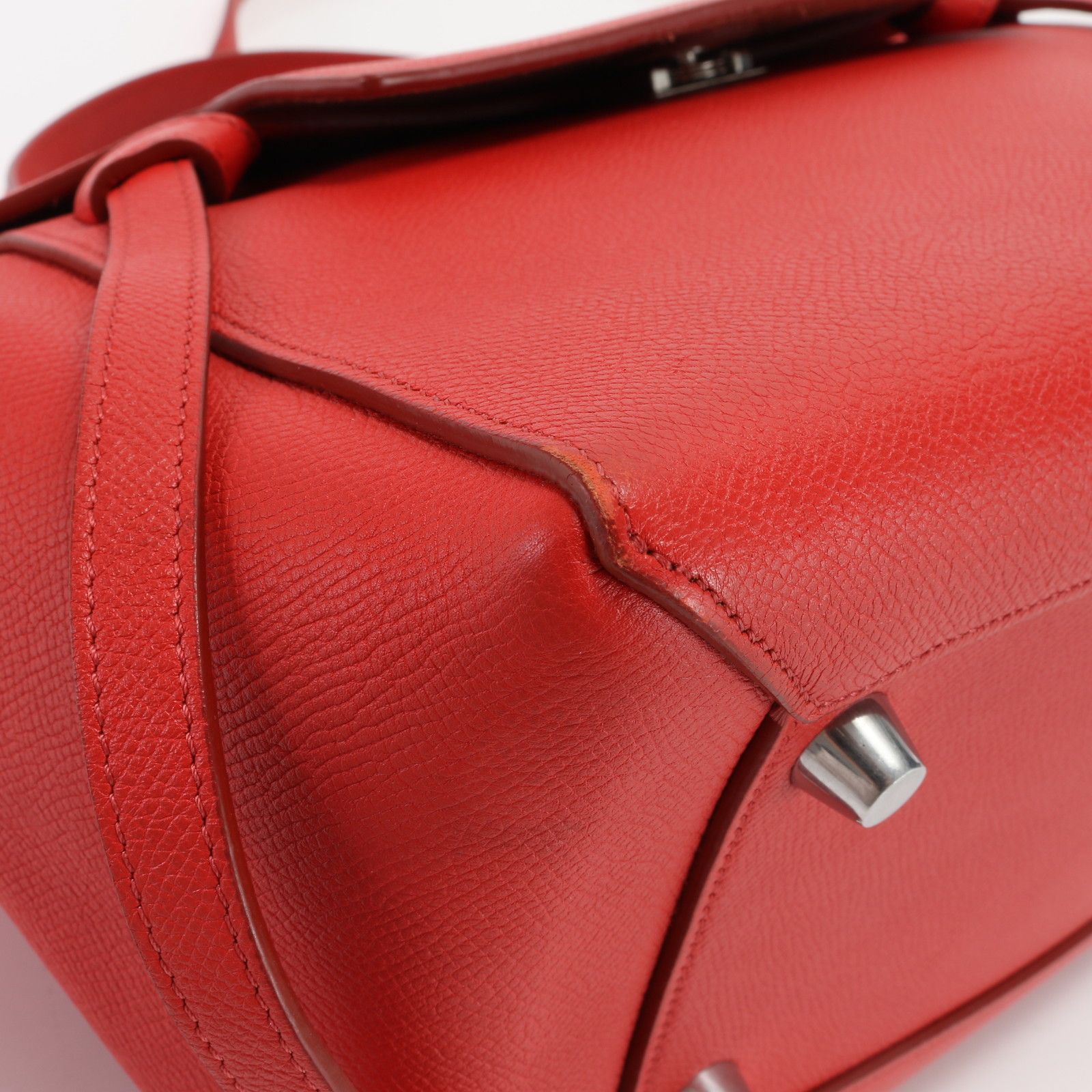 極美品 セリーヌ ミニ ベルトバッグ レザー 2WAY ショルダーバッグ 