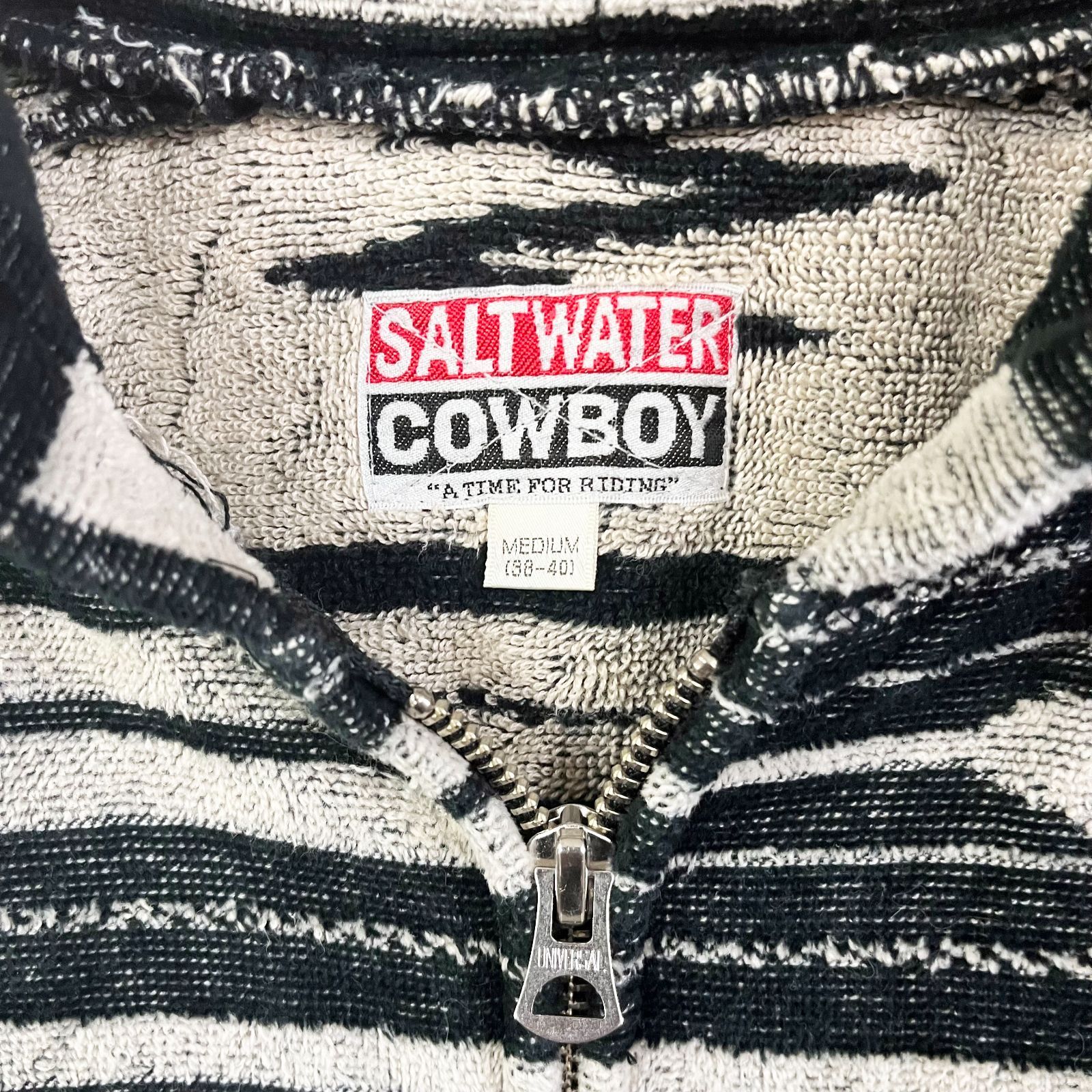 USED／メンズM】SALTWATER COWBOY ジップアップパーカー ブランケット