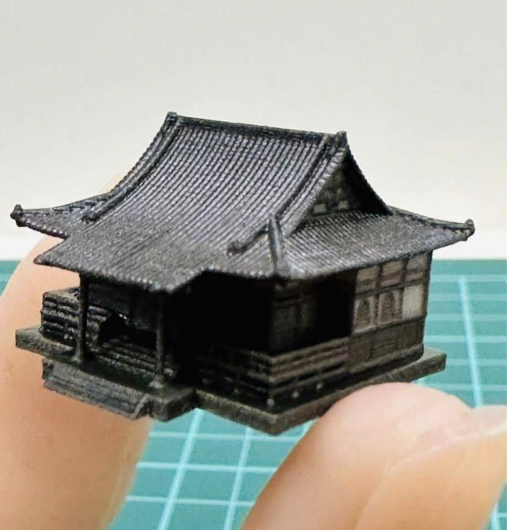 1/600☆神社☆建物☆フィギュアに☆1/64より小☆Nゲージより小☆ジオラマに 住宅模型 建築模型 ３D - メルカリ