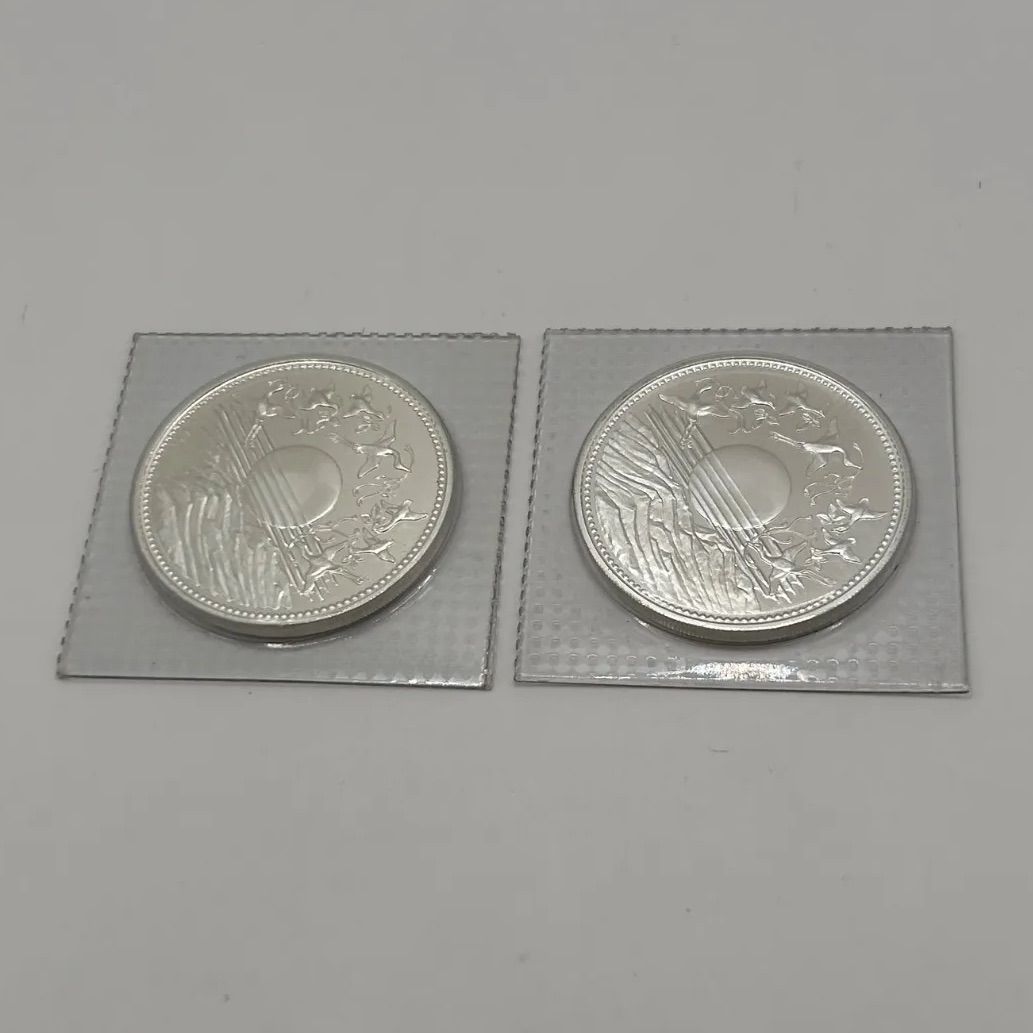 昭和天皇陛下御在位60年記念1万円銀貨ブリスターパック2枚セット