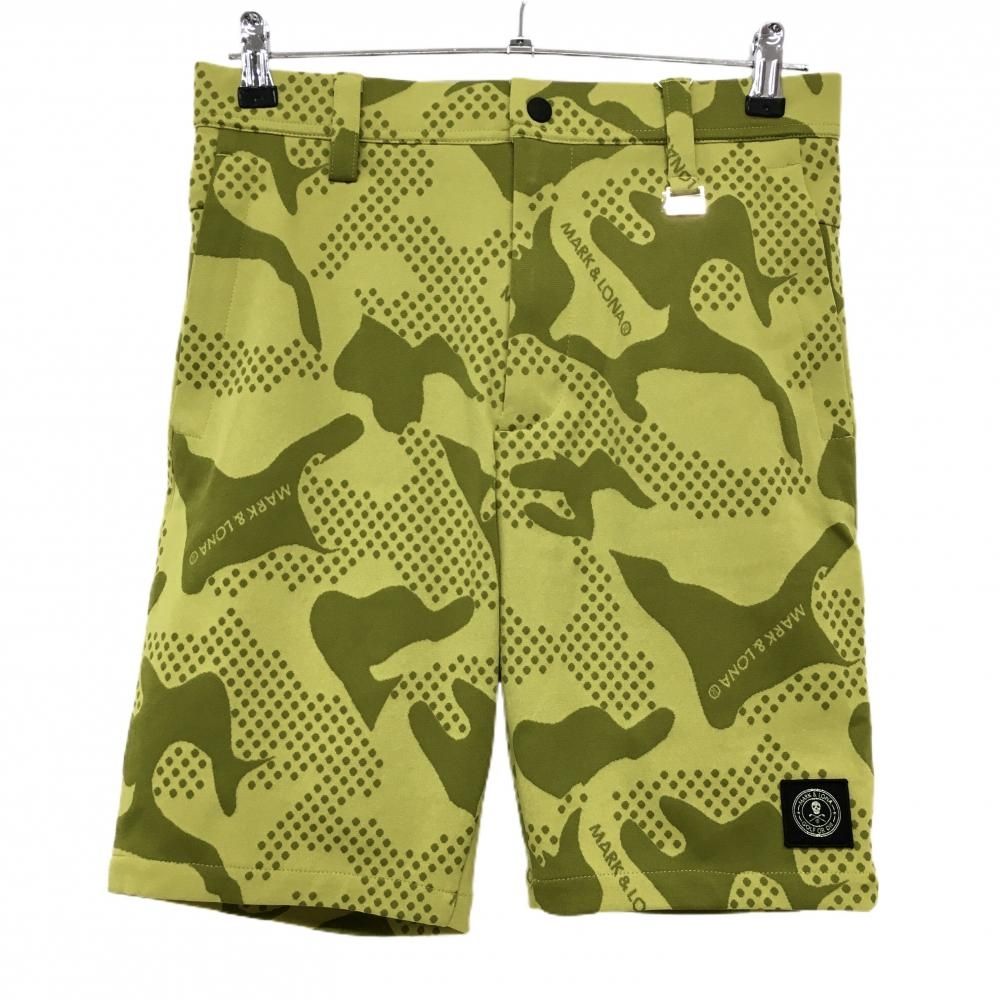 ☆SALE価格☆【新品】マークアンドロナ ハーフパンツ イエロー×カーキ
