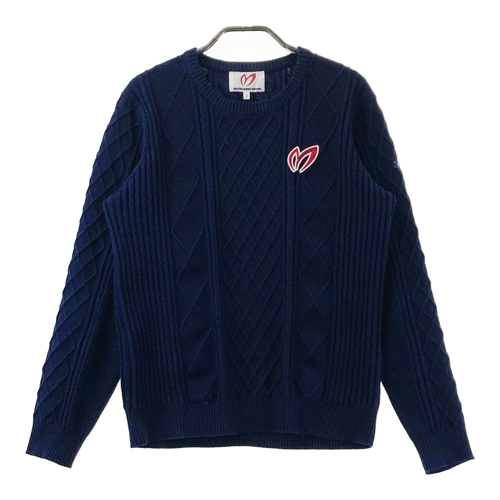 マスターバニーエディション ネイビーセーター 　サイズ4 サイズ：4 MASTER BUNNY EDITION マスターバニーエディション 長袖