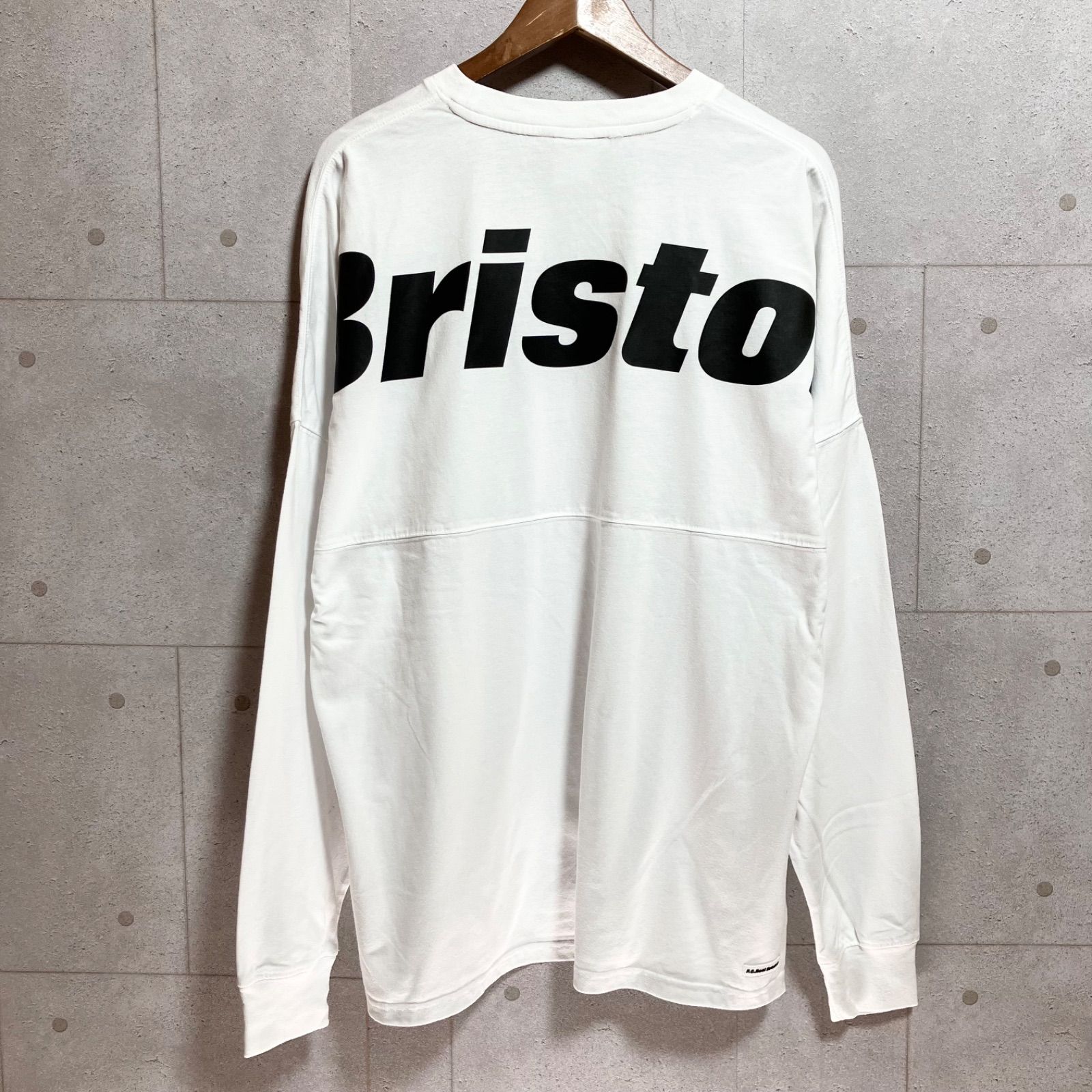 【新品】 F.C. Real Bristol 長袖シャツ ホワイト F.C.Real Bristol エフシーレアルブリストル ロゴ ロンT ロング