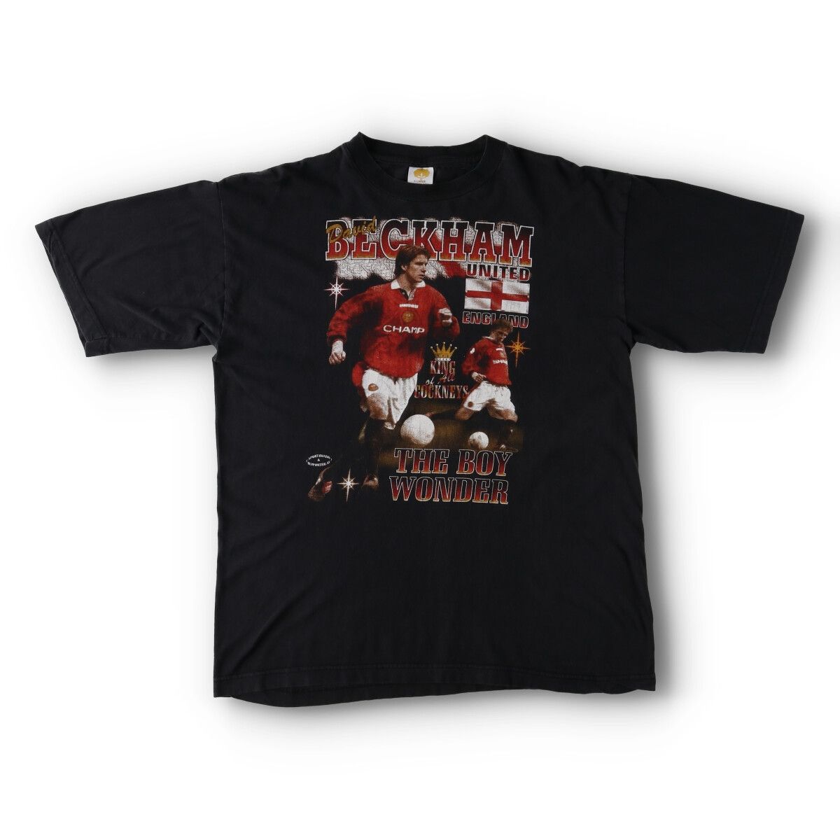 古着 90年代 DAVID BECKHAM デビッドベッカム スポーツプリントTシャツ 