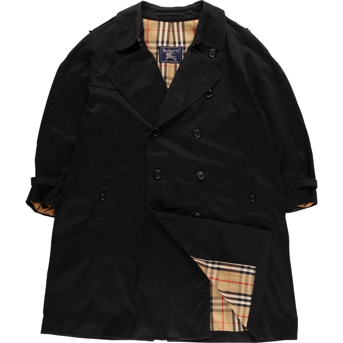 古着 90年代 バーバリー Burberry s BURBERRY LONDON コットン100％ トレンチコート 英国製 メンズXL相当 ヴィンテージ|evb031888