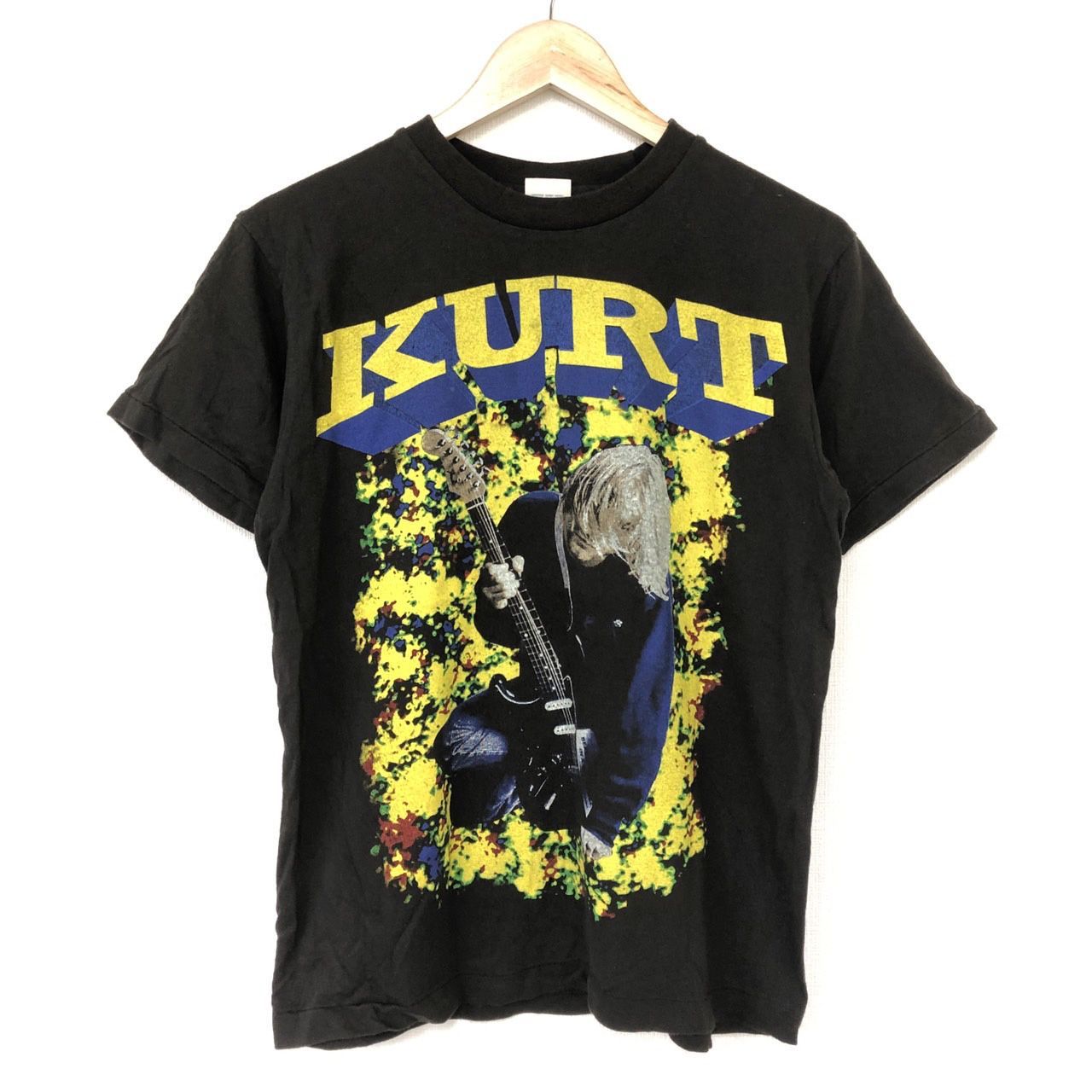 新品 NIRVANA カート コバーン Tシャツ 黒 M バンドT ロックT