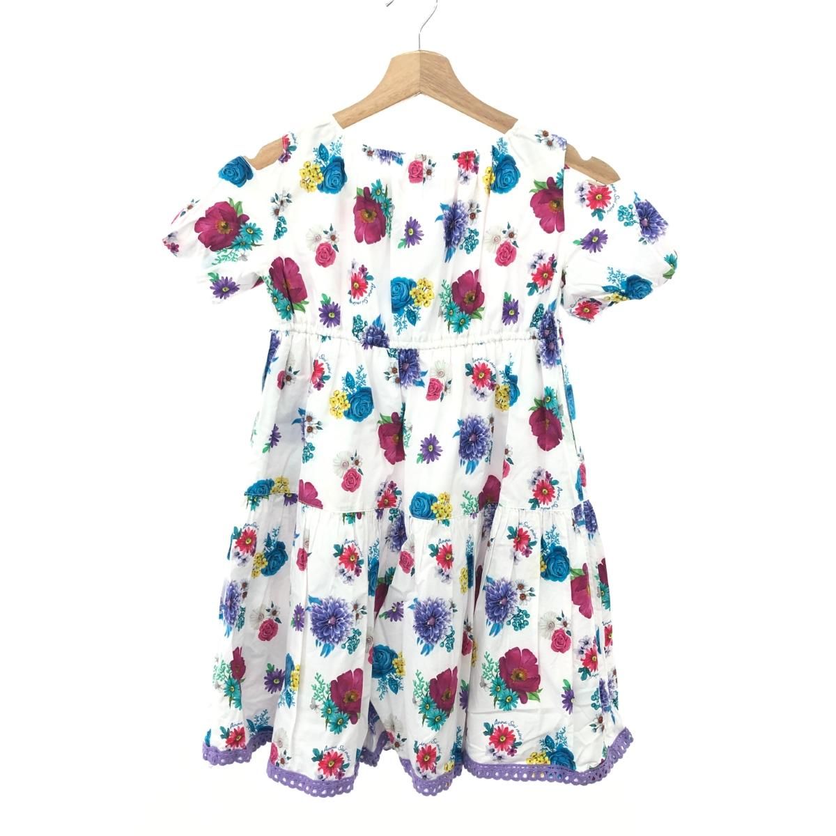 ANNA SUI mini アナスイミニ ワンピース サイズ:130 ホワイト キッズ