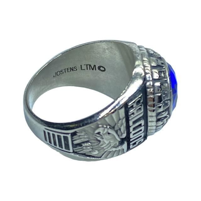 JOSTENS ジャスティンズ リング シルバー 青 指輪 アクセサリー 小物 JOSTENS ジャスティンズ リング シルバー 青 指輪 アクセサリー 小物
