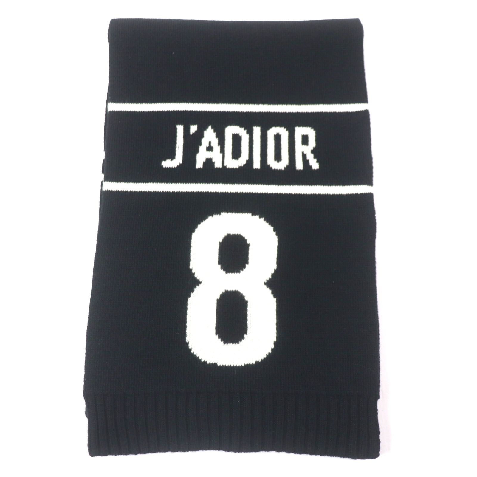 DIOR ディオール オム 95JAD318I176 J ADIOR ジャディオール ウール カシミヤ ニット マフラー ブラック イタリア製 メンズ