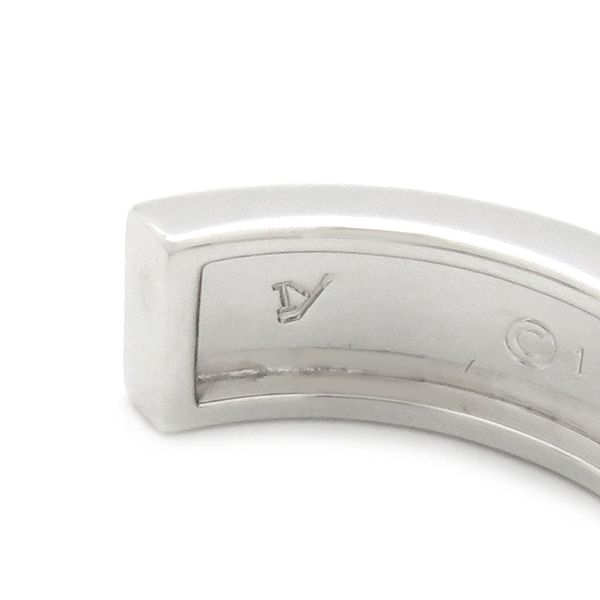 カルティエ Cartier ピアス ラブ LOVE フープピアス K18WG ホワイト  