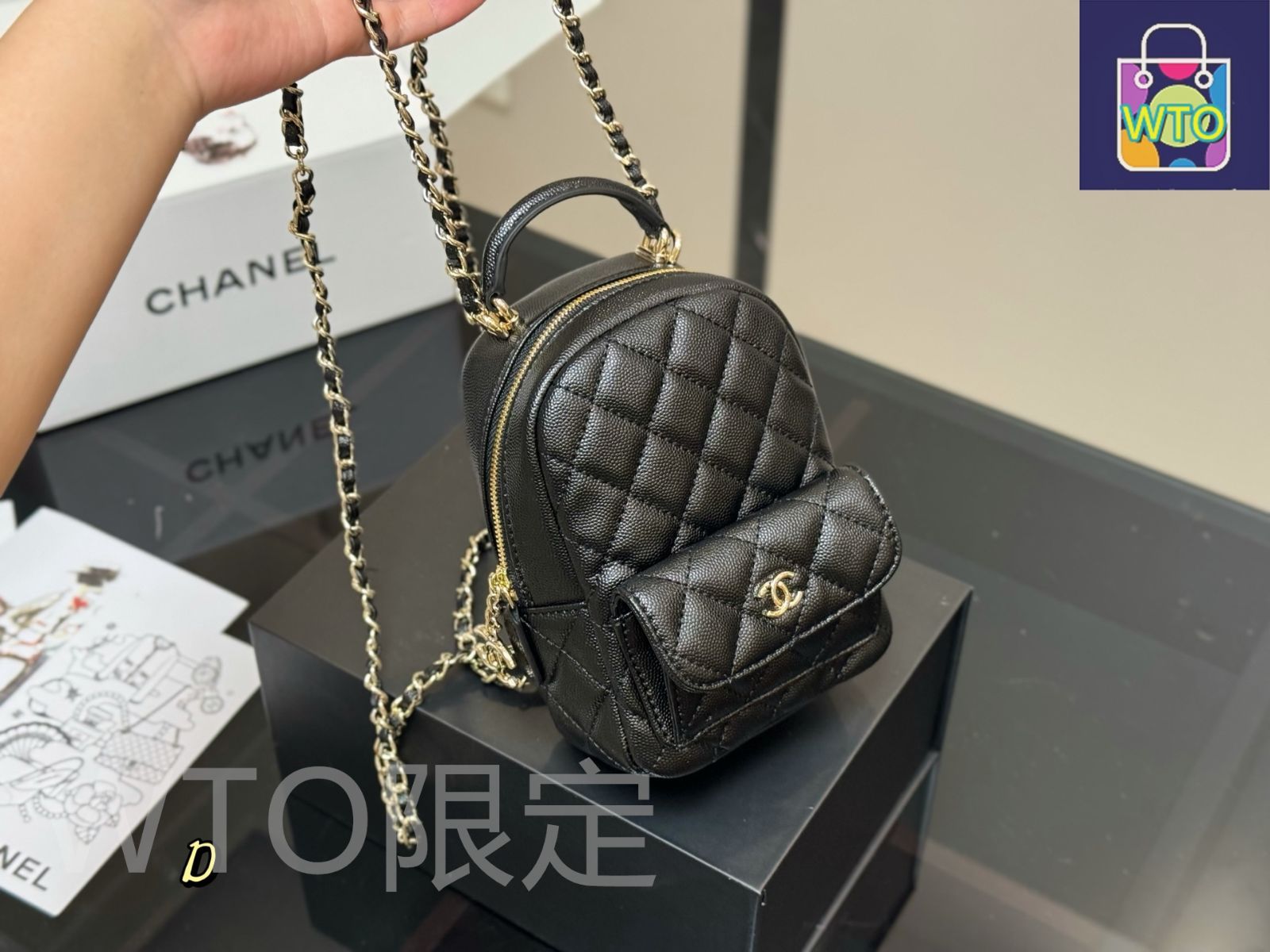 人気!コンパクトで実用的◎【CHANEL】ミニ バックパック 今日特価】Chanel シャネル 24C ミニバックパック シリーズ