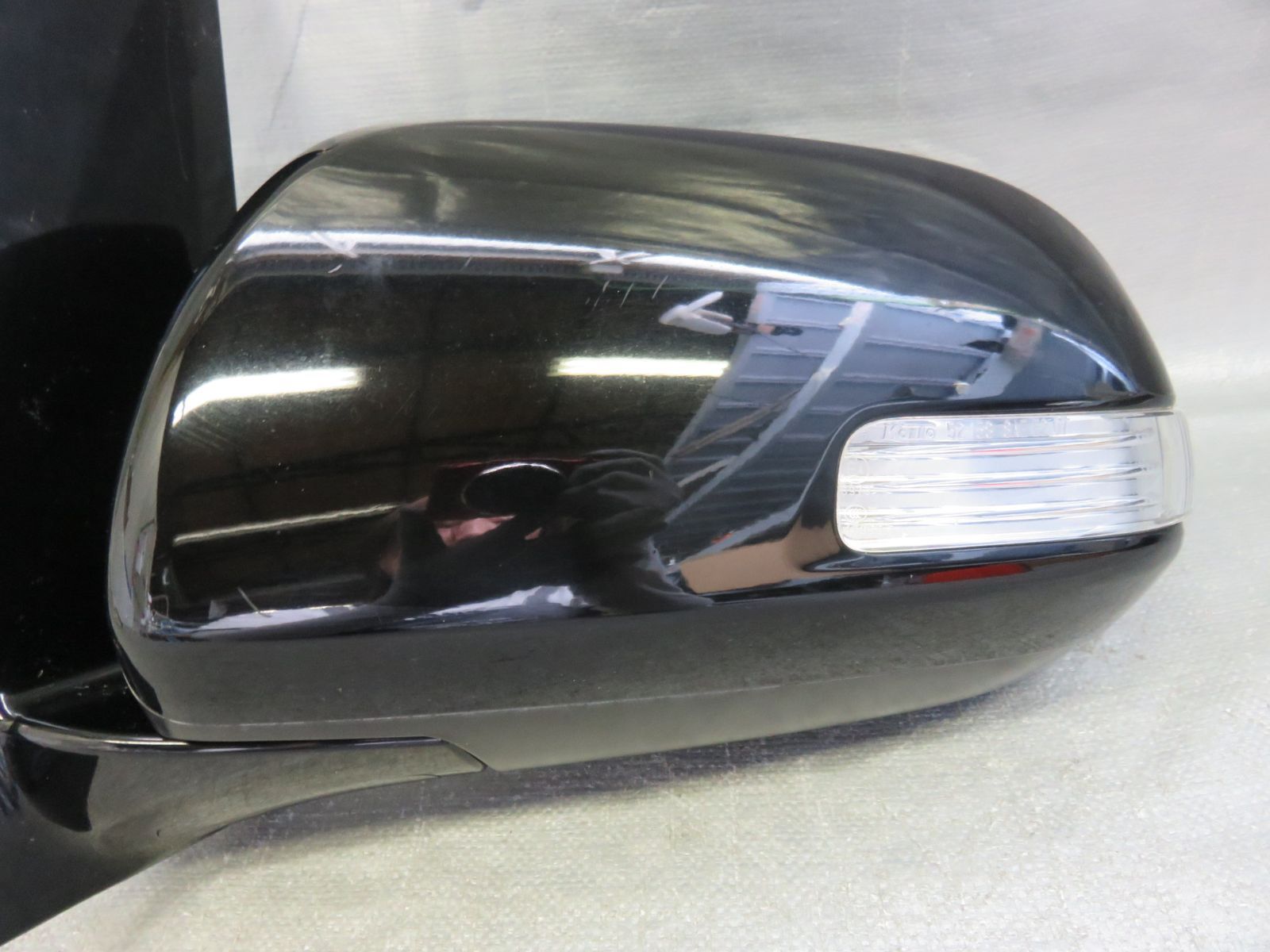 STD7197 アルファード ヴェルファイア ANH20W ANH25W GGH20W GGH25W 前期 純正 左 ドアミラー サイドミラー 助手席 左側 黒202 ブラック