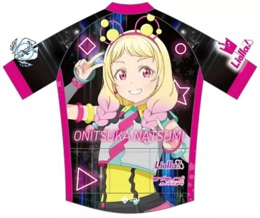 衣類　鬼塚夏美Ver. サイクルジャージ2023 ブラック×オニナッツピンク Lサイズ 「ラブライブ!スーパースター!!」 中古】衣類 鬼塚夏美Ver. サイクルジャージ2023 ブラック×オニ
