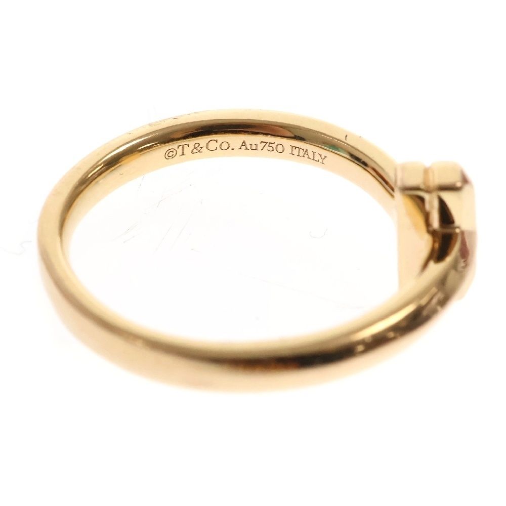 TIFFANY&Co (ティファニー) Tワンナロー ダイヤリング Au750 K18 PG  