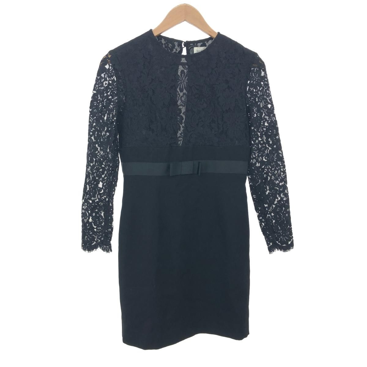 YvesSaintLaurent(YSL) イヴサンローラン レース切替ワンピース  