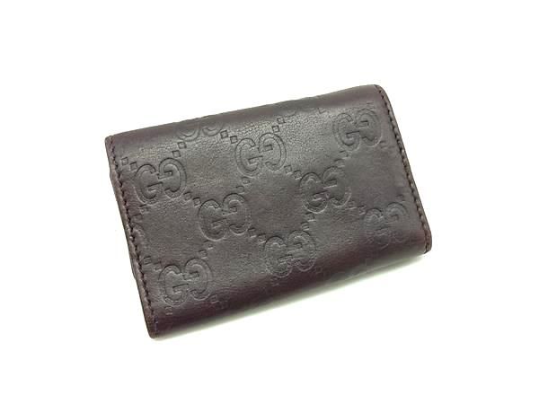 GUCCI グッチ GG柄 レザー 6連 キーケース 鍵入れ レディース