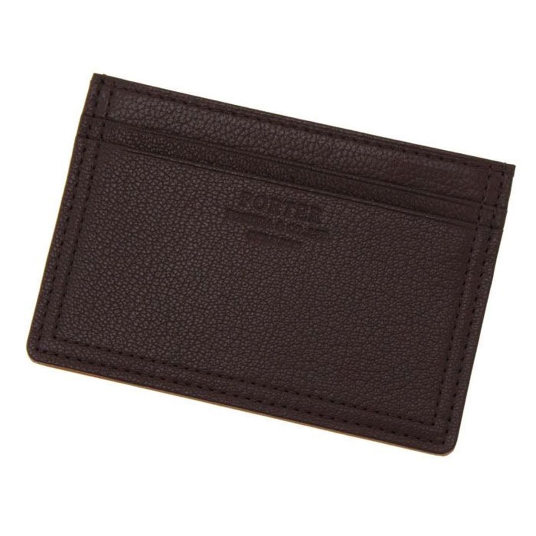 PORTER DOUBLE PASS - CARD CASE ブラウン ゴートスキン 品番 129-06015 管理番号 685