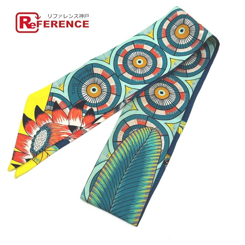 エルメス ジャングル ツイリー スカーフ シルク マルチカラー