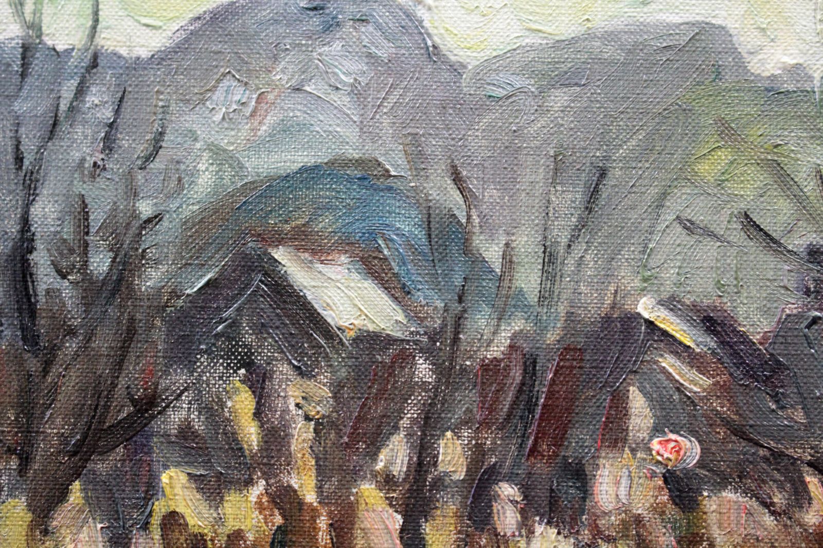 富樫正雄『晩秋の手稲山』油彩画【真作保証】 絵画 富樫正雄『晩秋の手稲山』油彩画【真作保証】 絵画 - メルカリ