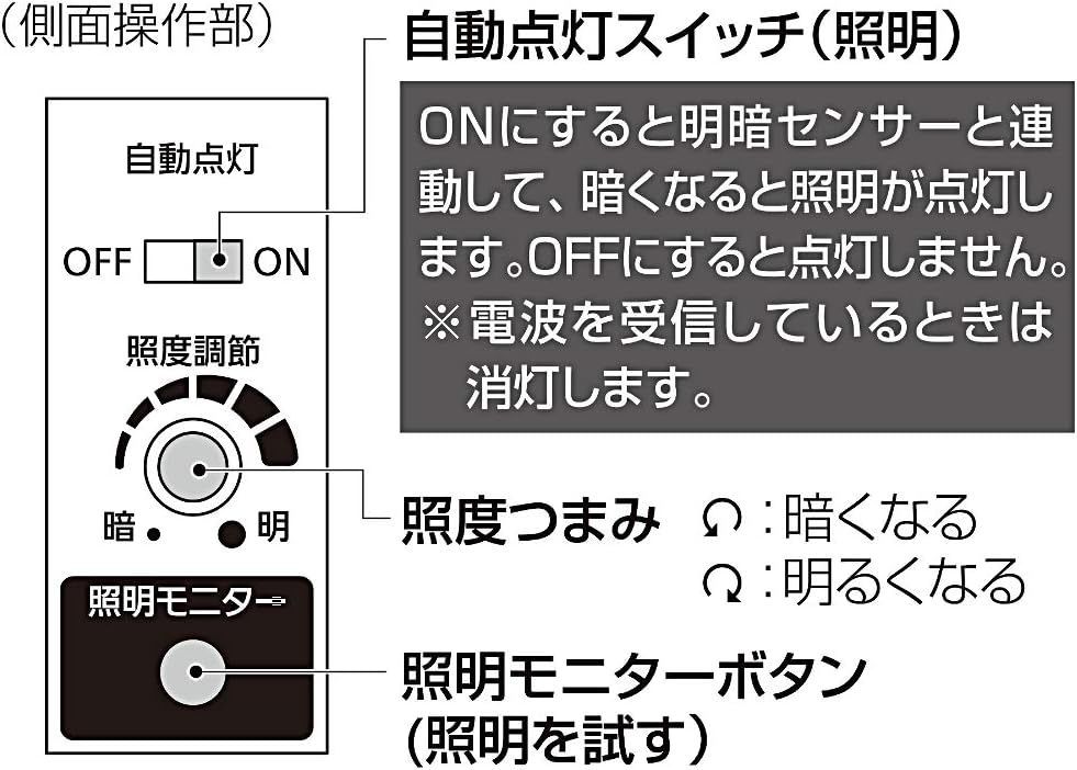 新品 リズム RHYTHM 掛け時計 電波時計 アナログ 連 調光 茶色 φ33.2x5