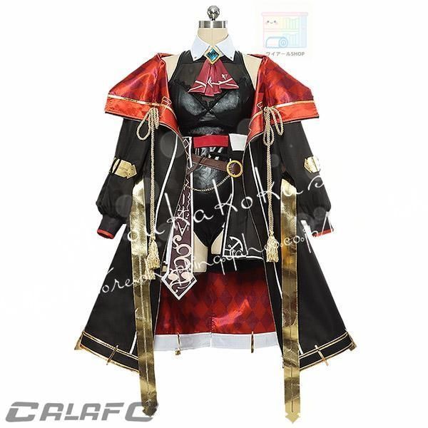 YouTuber風 宝鐘マリン ほうしょうまりん 誕生日新3Dコスプレ衣装 ウィッグ cos靴 コスチューム 演出服 cosplay 変装 仮装