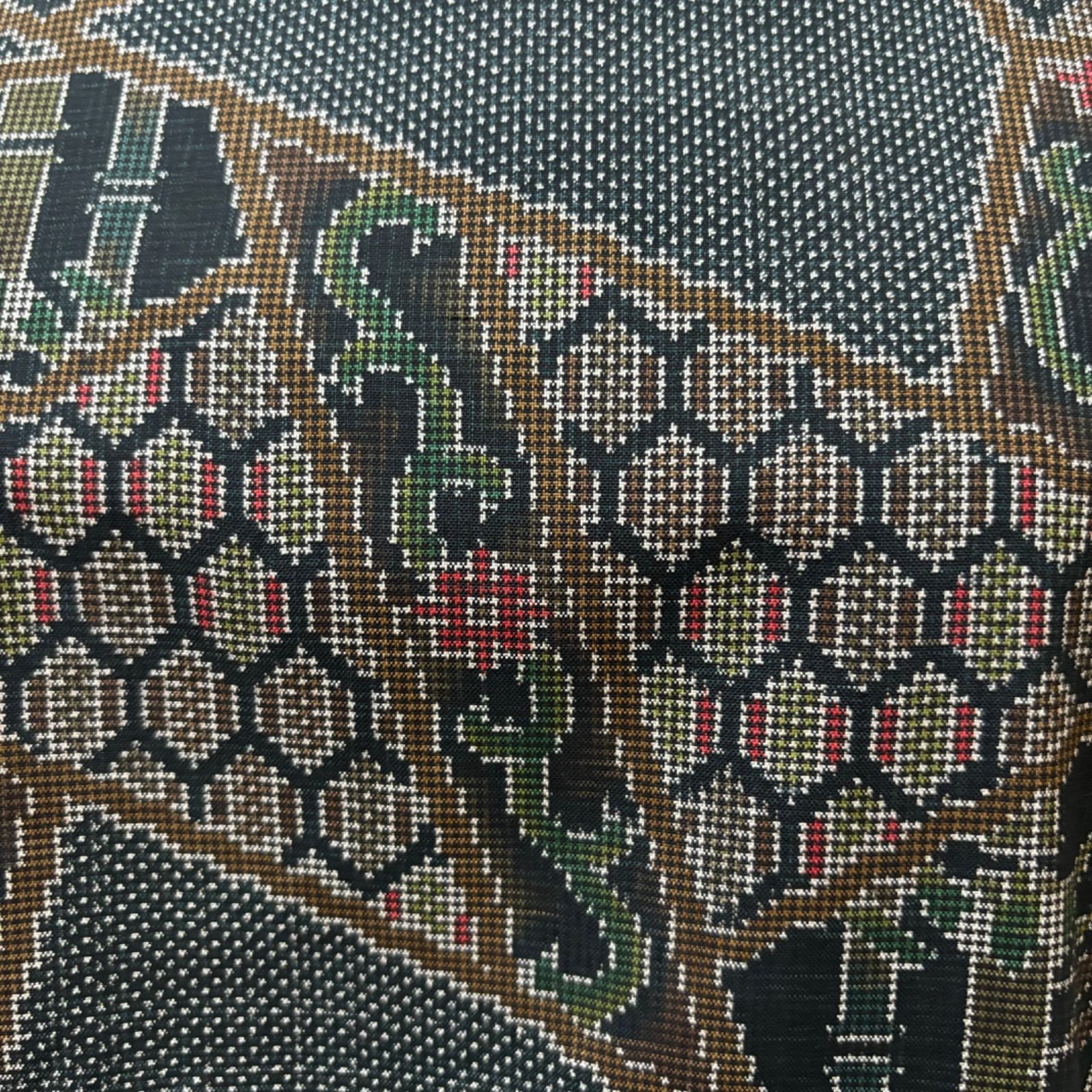 ハンドメイド 大島紬プリンセスラインワンピース 来ぬ秋 - メルカリ