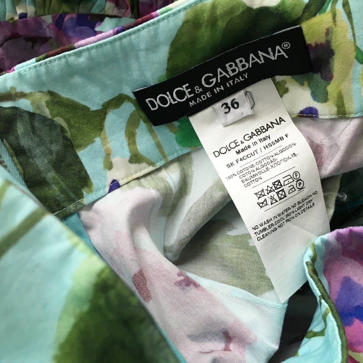 美品 DOLCE & GABBANA ドルチェ＆ガッバーナ 22SS SKIRT WITH