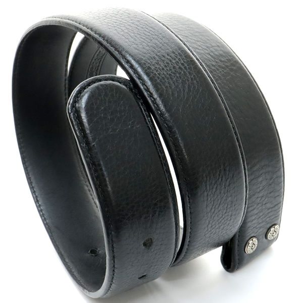クロムハーツCHROME HEARTS レザー ベルト ストラップ 34in CHROME HEARTS BELT STRAP クロムハーツ ベルトストラップレザー