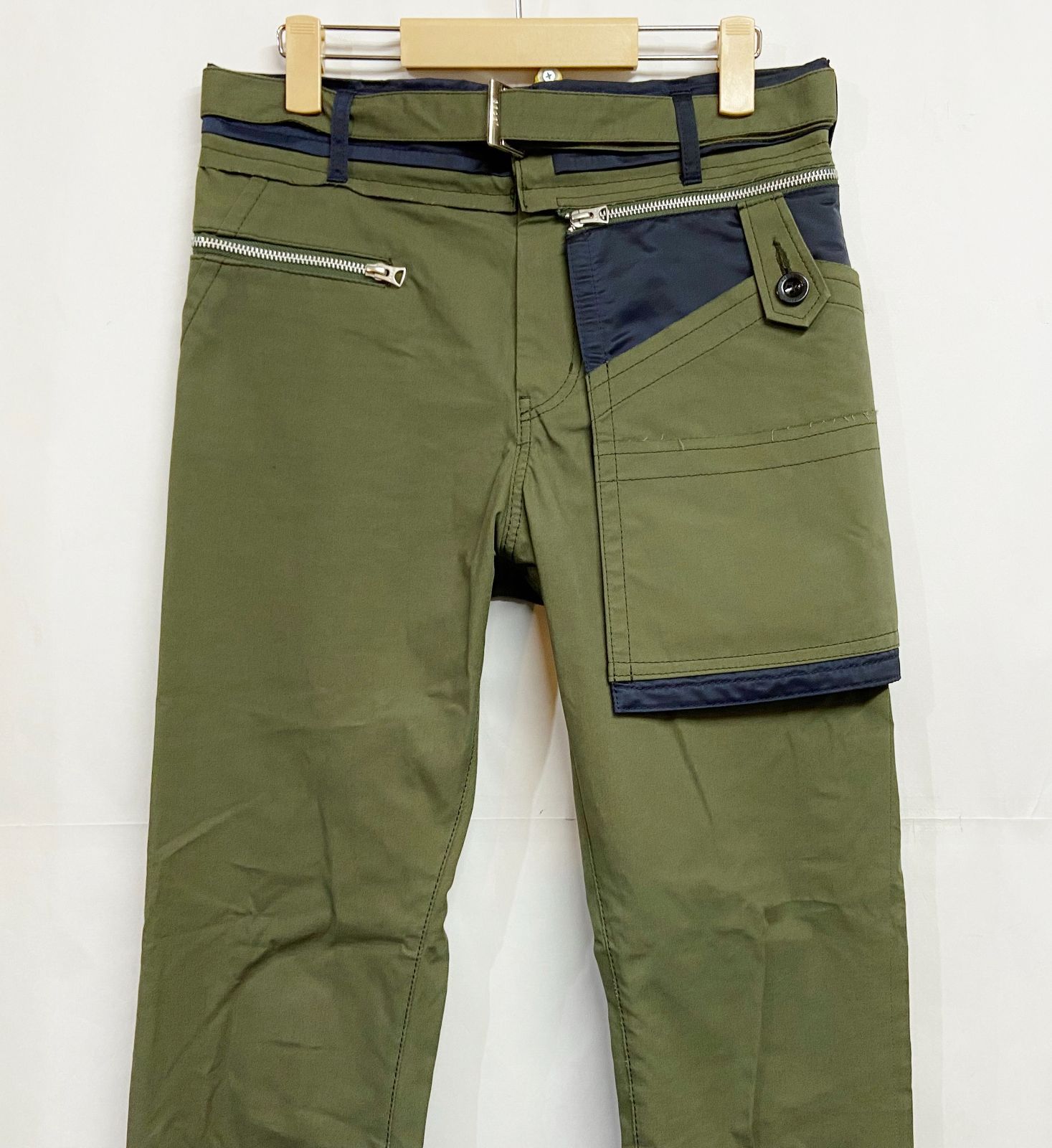 Sacai サカイ Cotton Oxford Pants コットンオックスフォード カーゴパンツ 裾ジップ 21AW 21-02595M - メルカリ