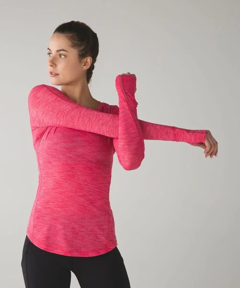 lululemon（ルルレモン） 5 Mile Long Sleeve 4 サイズ 推測 ロングスリーブ Tシャツ