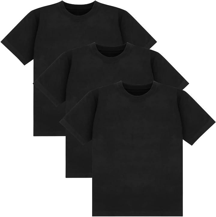 Dear Mr. Tシャツ メンズ 半袖 綿100％ 無地 3枚組( ブラック，  4L)