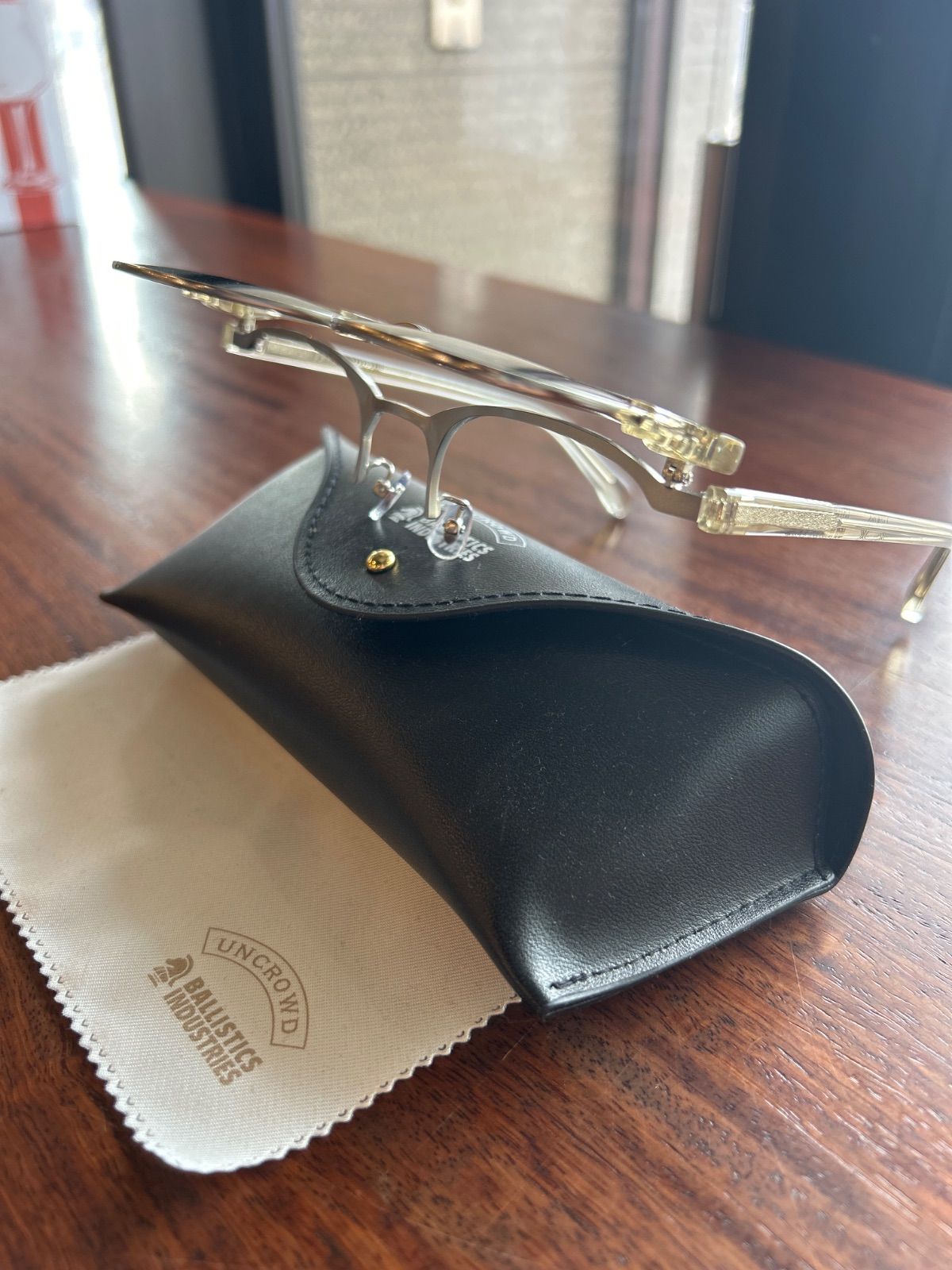 Ballistics FLIP UP GLASS CLEAR FRAME×GRAY LENS バリスティックス
