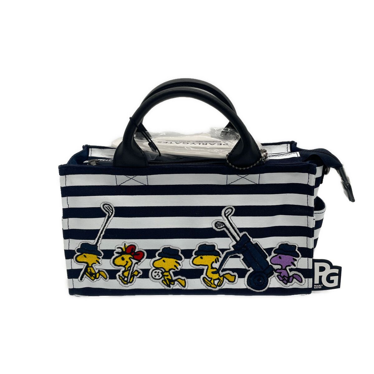未使用品 パーリーゲイツ PEARLY GATES カートバッグ フリー 白×紺