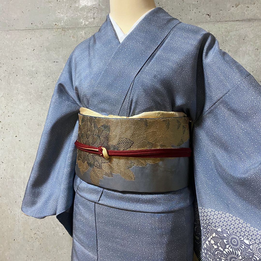小紋 セット 袷 紬地 更紗紋様 絵羽 - メルカリ